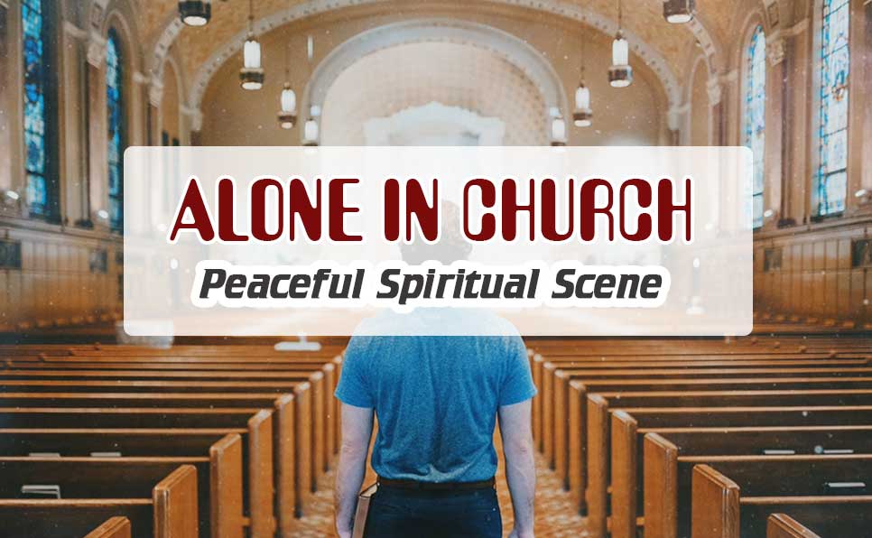 Standing Alone in Church Inspiring Free HD Videos VM1163